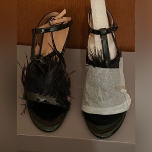 Halston Heritage Tasha Sandal size 6 black. Never worn